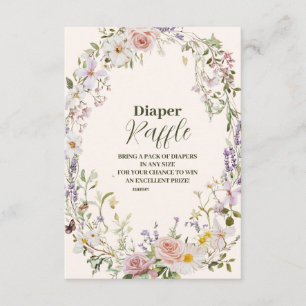 Carte D'accompagnement Tirage au sort de couche élégant rose sauvage Boho