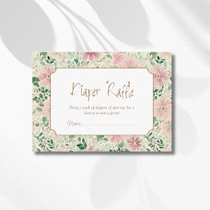 Carte D'accompagnement Tirage au sort de couche Grandmillenial Blush Sage