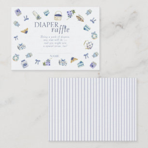 Carte D'accompagnement Tirage au sort de couche pour Baby Shower au desse