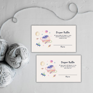 Carte D'accompagnement Tirage au sort de couche pour bébé Bohème Nuit Gal