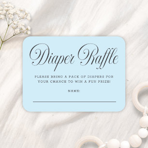 Carte D'accompagnement Tirage au sort de couche pour garçon Baby Shower B