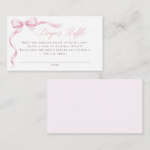 Tirage au sort de couche rose coquette bébé Shower
