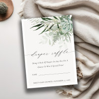 Tirage au sort de couche succulente fougère feuill