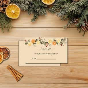 Carte D'accompagnement Tirage au sort de couches Citrus séchés modernes N
