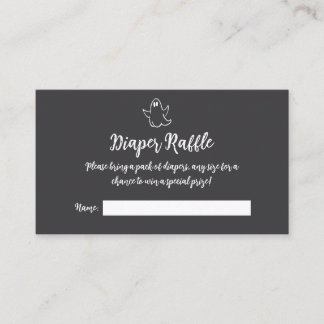 Carte D'accompagnement Tirage au sort de couches "Little Boo" effrayant e