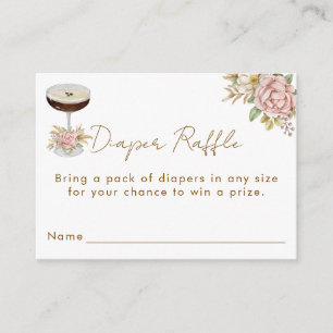 Carte D'accompagnement Tirage au sort de couches Martini Rose Poussiéreux