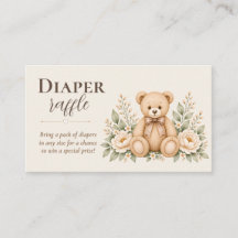 Tirage au sort de couches Ourson Câlin Baby Shower