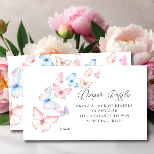 Carte D'accompagnement Tirage au sort de couches Papillons Capricieux