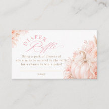 Tirage au sort de couches pour Baby Shower Elegant