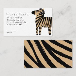 Carte D'accompagnement Tirage au sort de couches pour Baby Shower : joli