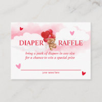 Tirage au sort de couches pour Baby Shower Ours de