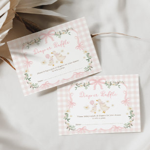 Carte D'accompagnement Tirage au sort de la couche à nœud papillon Coquet