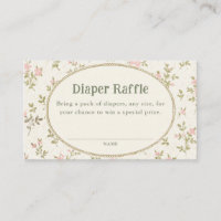 Tirage au sort des couches pour Baby Shower Floral