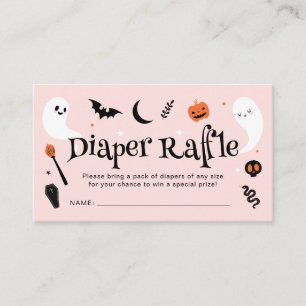 Carte D'accompagnement Tirage au sort des couches pour une Baby Shower Ha