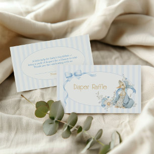 Carte D'accompagnement Tirage aux couches bleu pastel Silly Goose Vintage