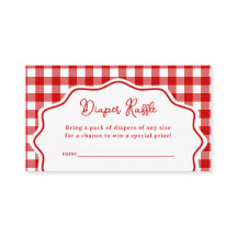 Tirage de couche Baby-Q BBQ Gingham Rouge Baby Sho