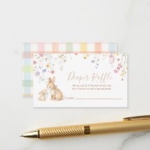 Tirage de couche bébé lapin prairie fleurie mignon