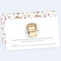 Tirage de couche bohème lion tribal Baby Shower