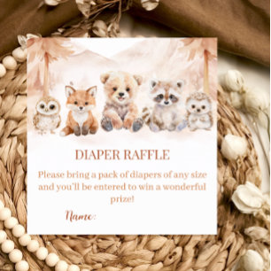 Carte D'accompagnement Tirage de couche en terre cuite Woodland Baby Show