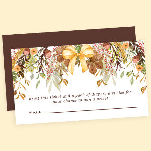 Carte D'accompagnement Tirage de couche Floral Feuillage d'automne Fleurs