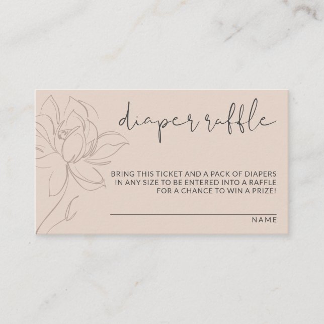 Carte D'accompagnement Tirage de couche florale mignonne rose moderne (Devant)