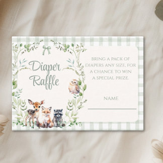 Carte D'accompagnement Tirage de couche forestière Animaux Mignons Baby S