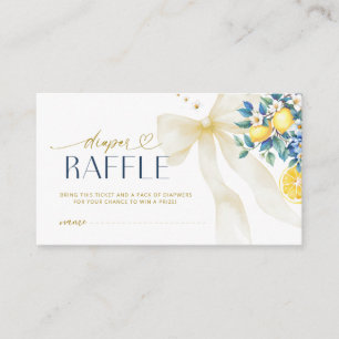 Carte D'accompagnement Tirage de couche italienne citron bleu