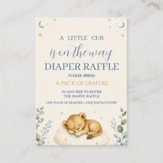 Carte D'accompagnement Tirage de couche Little Cub