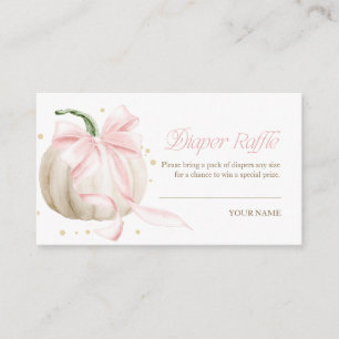 Carte D'accompagnement Tirage de couche Petit Citrouille Rose