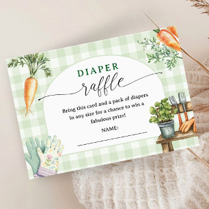 Carte D'accompagnement Tirage de couche pour Baby Shower Local