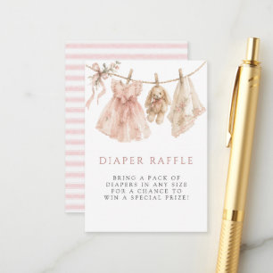 Carte D'accompagnement Tirage de couche pour lapin aquarelle rose poudré