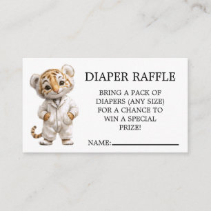 Carte D'accompagnement Tirage de couche Tigre Défilé de Pyjama Fantaisist