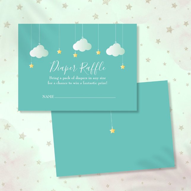 Carte D'accompagnement Tirage de couche Twinkle Twinkle Baby Shower (Twinkle Twinkle Diaper Raffle Baby Shower Enclosure Card)