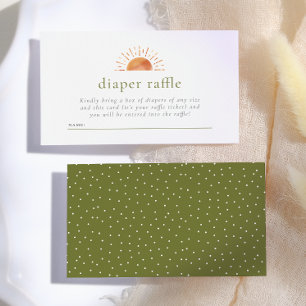 Carte D'accompagnement Tirage de Couches Bébé Little Ray of Sunshine Baby