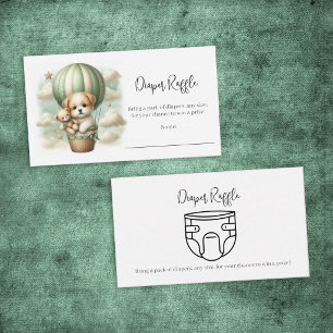 Carte D'accompagnement Tirage de Couches pour Bébé Aventure Montgolfière