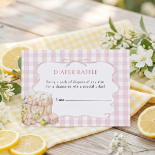 Carte D'accompagnement Tirage de Couches Thème Citronique Baby Shower