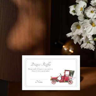 Carte D'accompagnement Tirage Lange Bébé Fleur Sauvage Classique de Voitu