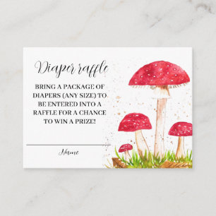 Carte D'accompagnement Toadstools Champignons Chevalier Baby shower de ro