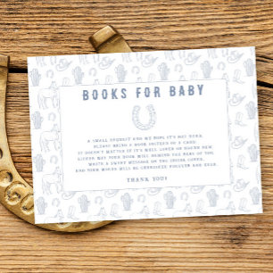 Carte D'accompagnement Toile Cowboy Western Baby shower Books for baby