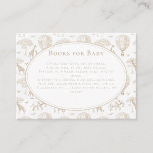 Carte D'accompagnement Toile de Baby shower classique Little Wild