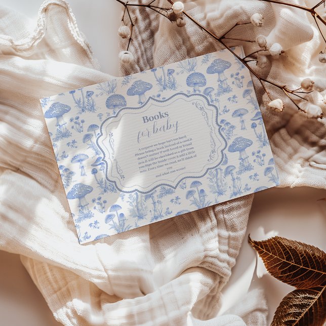 Carte D'accompagnement Toile De Jouy Champhrooms Livres Woodland pour béb (Créateur téléchargé)