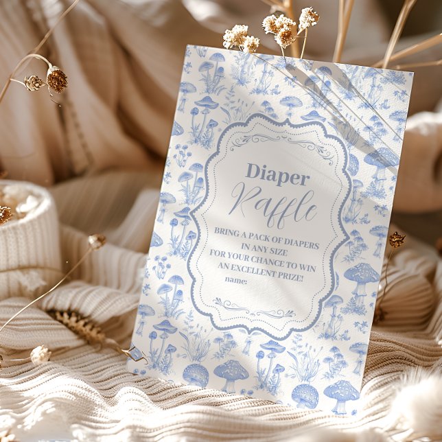 Carte D'accompagnement Toile De Jouy Champignons Raffle de Diappeur de Bo (Créateur téléchargé)