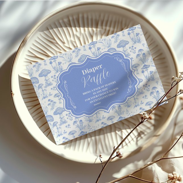 Carte D'accompagnement Toile De Jouy Champignons Raffle de Diappeur de Bo (Créateur téléchargé)