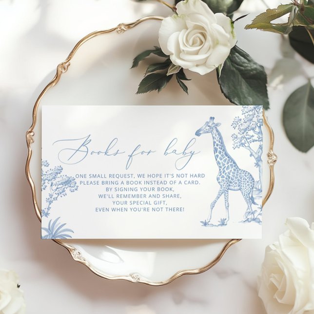 Carte D'accompagnement Toile de jouy Safari Books for baby ticket (Créateur téléchargé)