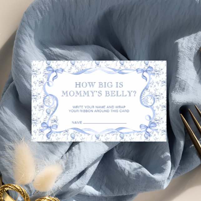 Carte D'accompagnement Toile Ours Baby shower Quelle est la taille du ven (Créateur téléchargé)