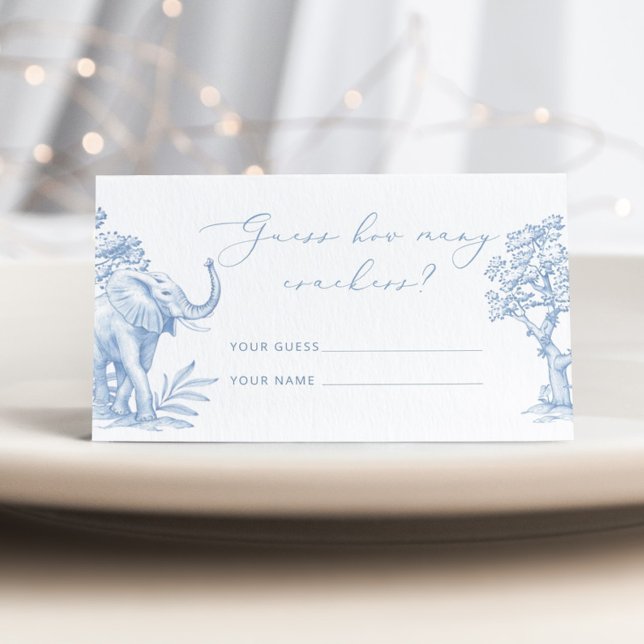 Carte D'accompagnement Tolie de jouy Safari Combien de crackers (Créateur téléchargé)