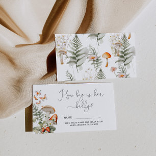 Carte D'accompagnement Tomber champignon sauvage comme gros ventre de mam