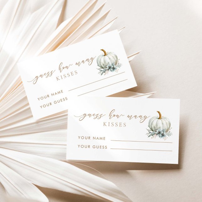 Carte D'accompagnement Tomber Dans L'Amour Devinez Combien De Baisers Jeu (Créateur téléchargé)