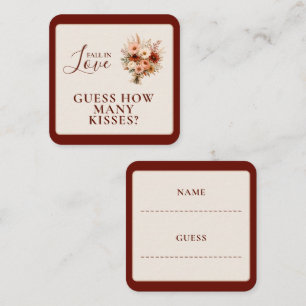 Carte D'accompagnement Tombez Amoureux Fleur Sauvage Floral Boho Enterrem
