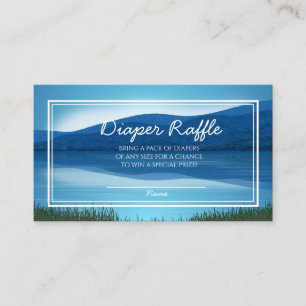 Carte D'accompagnement Tombola allée de couche-culotte de baby shower de